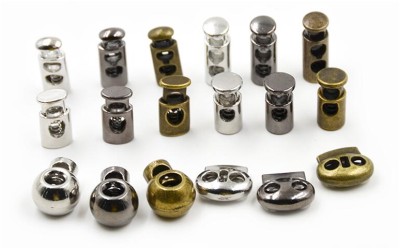 ZJ    高檔金屬彈簧釦  雙孔扣 正面照